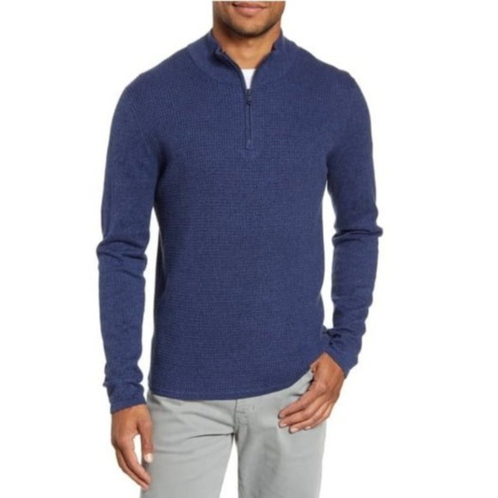 ZACHARY PRELL Higgins Quarter Zip  Pullover Sweater